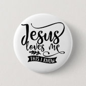 Christliches Design Jesus Lieben Button (Vorderseite)