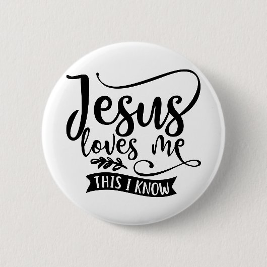 Christliches Design Jesus Lieben Button (Vorderseite)