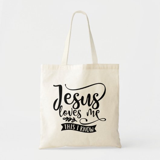Christliches Design Jesus Lieben Tragetasche (Vorne)