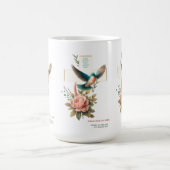 Christliches Design mit Cross und Bird Kaffeetasse (Mittel)