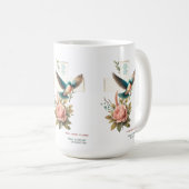Christliches Design mit Cross und Bird Kaffeetasse (VorderseiteRechts)