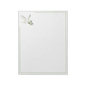 Christliches Dove Notepad Notizblock (Rotiert)