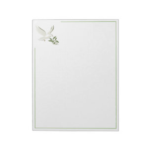 Christliches Dove Notepad Notizblock