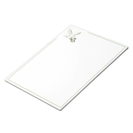 Christliches Dove Notepad Notizblock (angewinkelt)