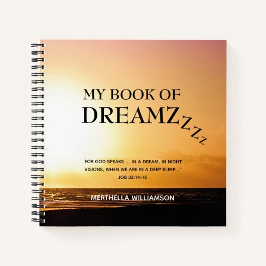 Christliches Dream Journal Notizblock (Vorderseite)