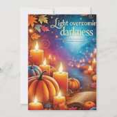 Christliches, druckbares Halloween Einladung (Rückseite)