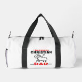 Christliches Duffel-Beutel-Geschenk für Vater Duffle Bag (Rückseite)