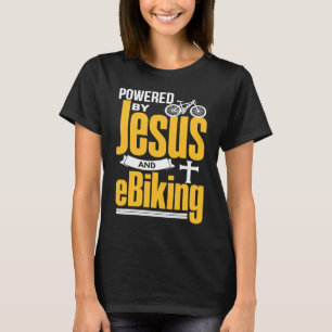 Christliches E-Biker Jesus EBike Electric Bike E B T-Shirt