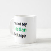 christliches Erbe Kaffeetasse (Vorderseite Links)