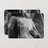 Christliches ErinnerungsBeileid des Engels-2 Dankeskarte (Vorne/Hinten)