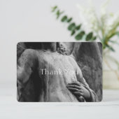 Christliches ErinnerungsBeileid des Engels-2 Dankeskarte (Stehend Vorderseite)