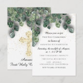 Christliches Erlebnis der ersten heiligen Kommune  Einladung (Vorne/Hinten)