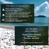 Christliches Evangelium ABC's Romans Road KJV Bibl Visitenkarte