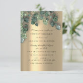 Christliches Event-Cross Gold des ersten Holy Comm Einladung (Stehend Vorderseite)