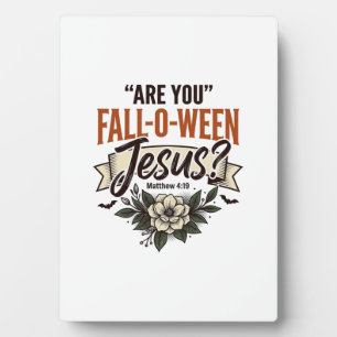 Christliches Fall-O-Ween Jesus Vintage Gravur Shir Fotoplatte