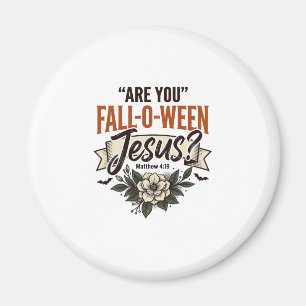 Christliches Fall-O-Ween Jesus Vintage Gravur Shir Magnet