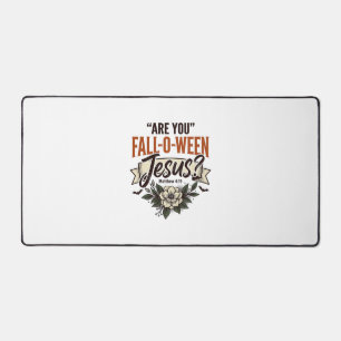 Christliches Fall-O-Ween Jesus Vintage Gravur Shir Schreibtischunterlage