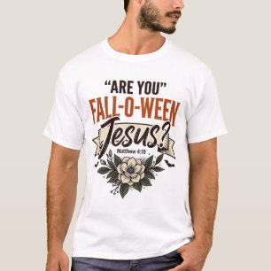 Christliches Fall-O-Ween Jesus Vintage Gravur Shir T-Shirt