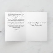 Christliches Fest der Tabernacles Karte (Innenseite)