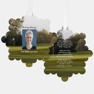 Christliches Fest Leben Sake Golf Golfspielen Ornament Karte
