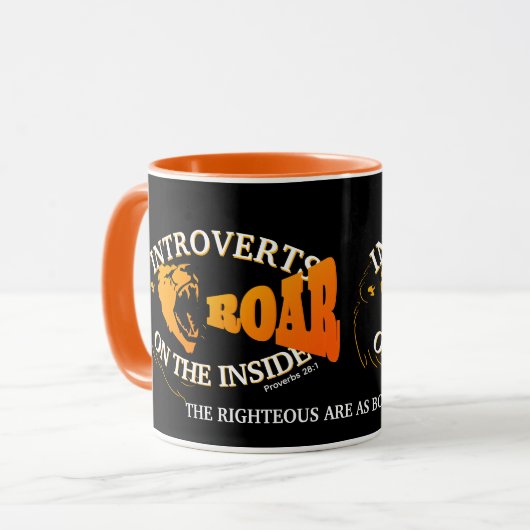 Christliches Fett als Lion INTROVERTS Tasse (Vorderseite Links)