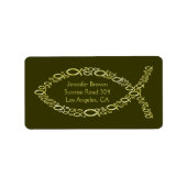 Christliches Fisch-Adresslabel Adressaufkleber (Vorne)