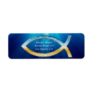 Christliches Fisch-Adresszeichen