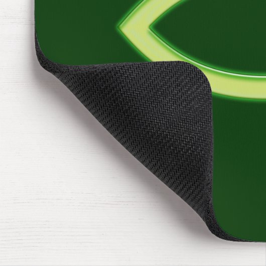 Christliches Fisch-Light Green Mousepad (Ecke)