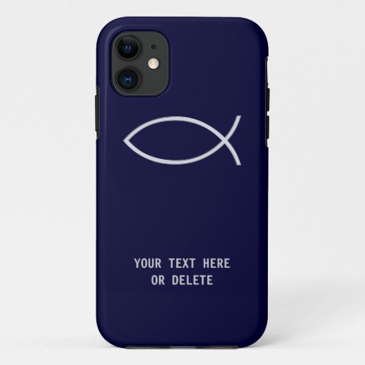 Christliches Fisch-Symbol Case-Mate iPhone Hülle (Rückseite)