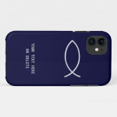 Christliches Fisch-Symbol Case-Mate iPhone Hülle (Rückseite (Horizontal))