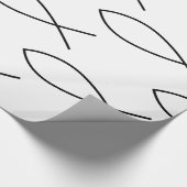 Christliches Fisch-Symbol Ichthys Thunder_Cove Geschenkpapier (Ecke)