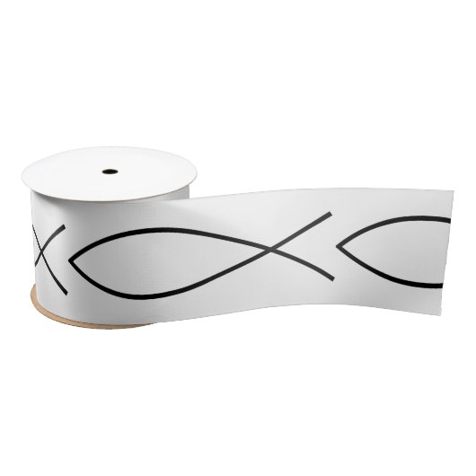 Christliches Fisch-Symbol Ichthys Thunder_Cove Satinband (Spule)