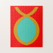 Christliches Fisch-Symbol Puzzle (Vertikal)