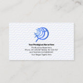 Christliches Fischereiministerium für einfache Bla Visitenkarte (Rückseite)