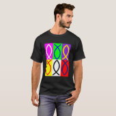 Christliches Fischsymbol 2 T-Shirt (Vorne ganz)