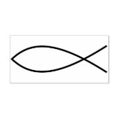 christliches Fischsymbol Briefmarke Gummistempel (Prägung)