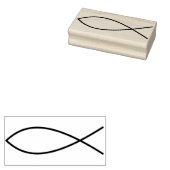 christliches Fischsymbol Briefmarke Gummistempel (Stempel)