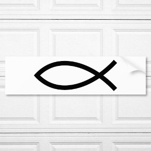 Christliches Fischsymbol Ichthys Autoaufkleber