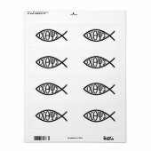 Christliches Fischsymbol ICHTHYS oder ICHTHUS (Vorne)