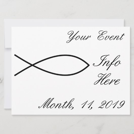 Christliches Fischsymbol Ichthys Thunder_Cove (Vorderseite)