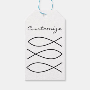 Christliches Fischsymbol Ichthys Thunder_Cove Geschenkanhänger