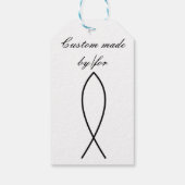 Christliches Fischsymbol Ichthys Thunder_Cove Geschenkanhänger (Rückseite)