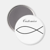 Christliches Fischsymbol Ichthys Thunder_Cove Magnet (Vorderseite/Rückseite)
