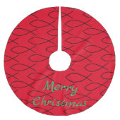 Christliches Fischsymbol Ichthys Thunder_Cove Polyester Weihnachtsbaumdecke (Vorderseite)
