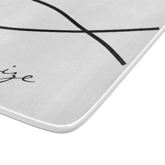 Christliches Fischsymbol Ichthys Thunder_Cove Schneidebrett (Ecke)