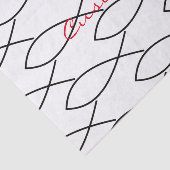 Christliches Fischsymbol Ichthys Thunder_Cove Seidenpapier (Ausschnitt)