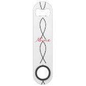 Christliches Fischsymbol Ichthys Thunder_Cove Speed Flaschenöffner (Rückseite)