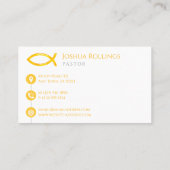 Christliches Fischsymbol| Inspiration Visitenkarte (Rückseite)