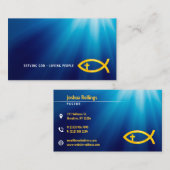 Christliches Fischsymbol | Inspiration Visitenkarte (Vorne/Hinten)