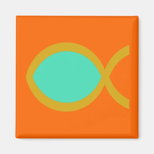 Christliches Fischsymbol Magnet (Vorne)